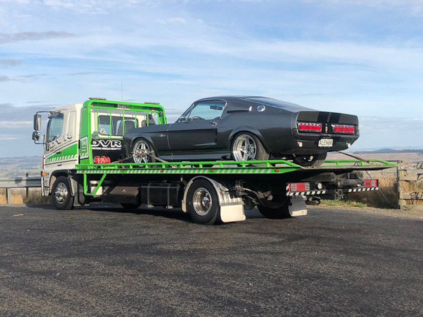 DVR towing tauranga gallery image15 classic car on tow truck